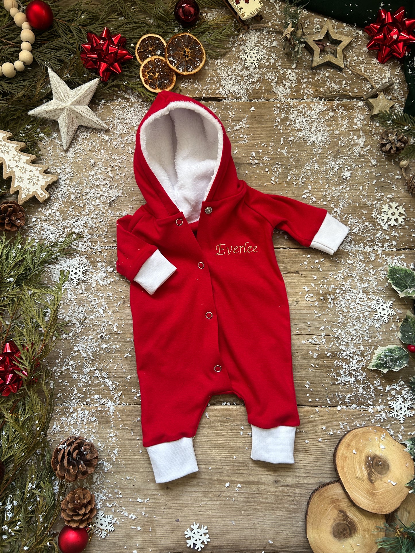 Santa personalised romper