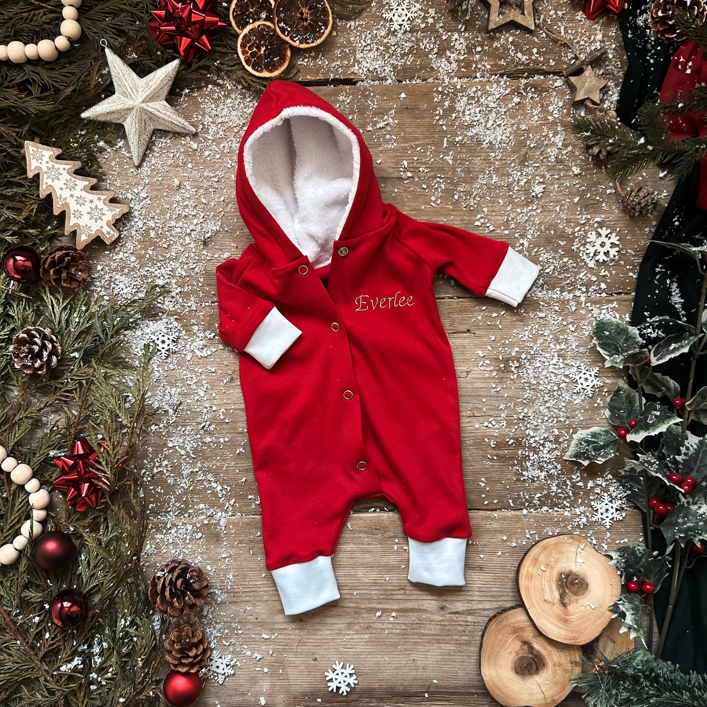 Santa personalised romper