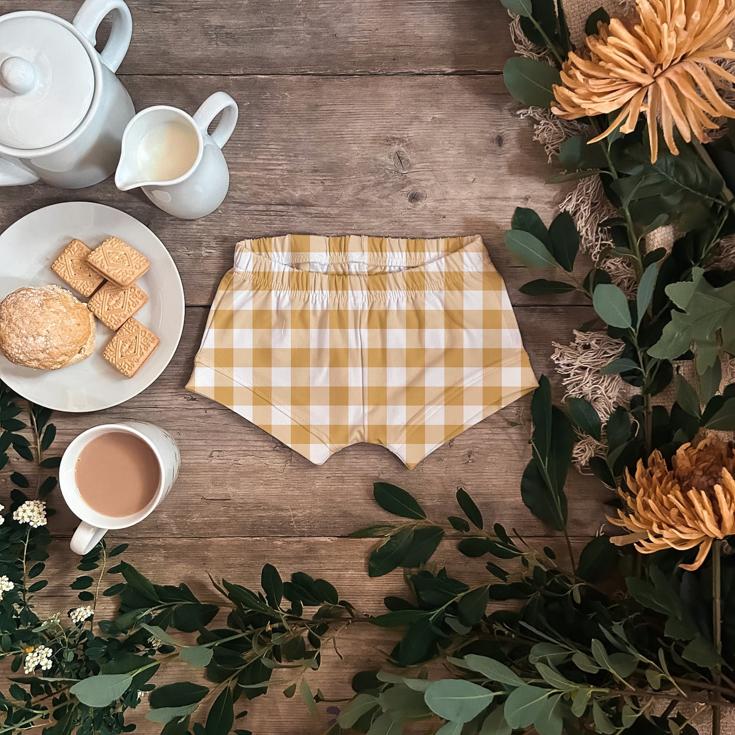 Yellow Plaid Shorties