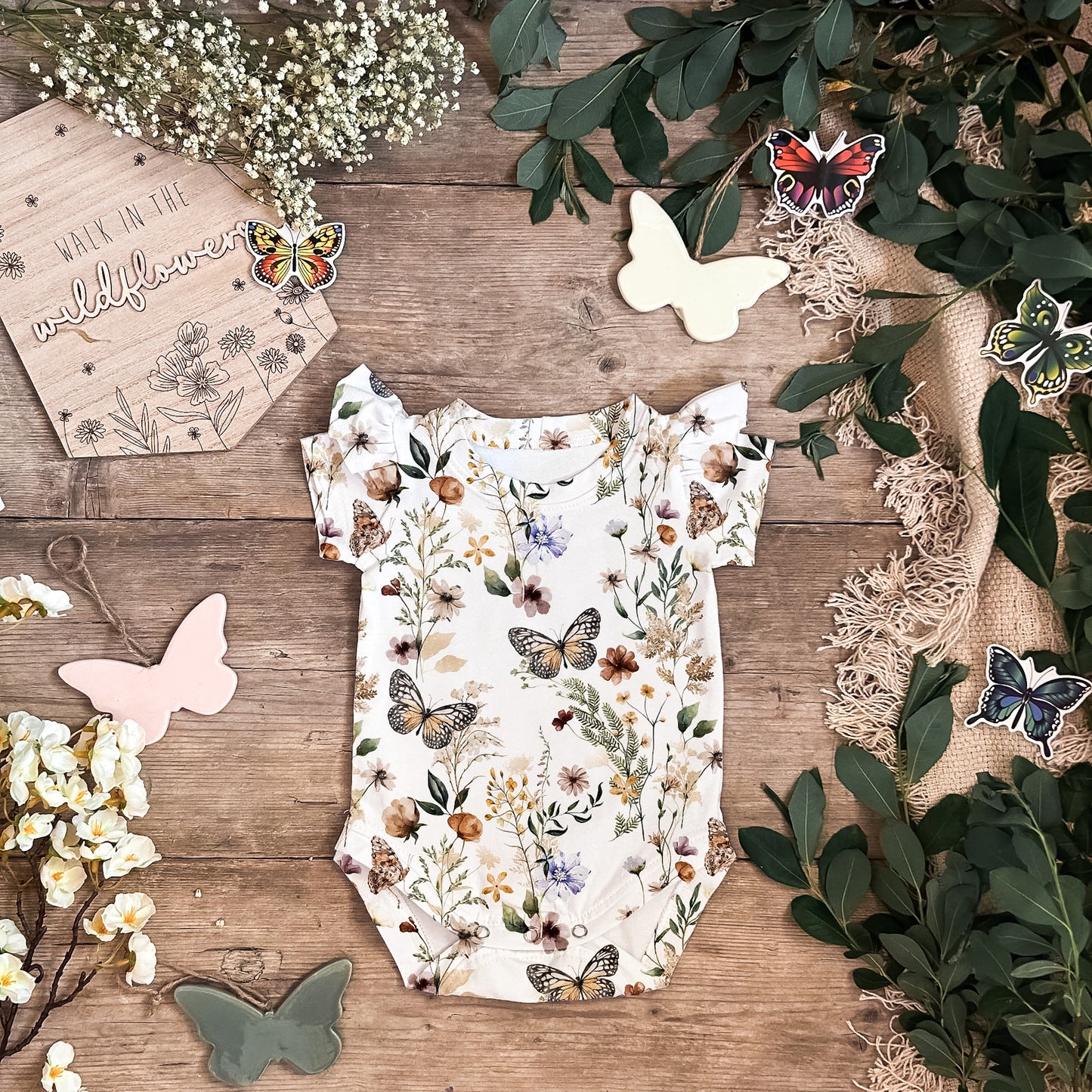Summer Meadow Baby Vest