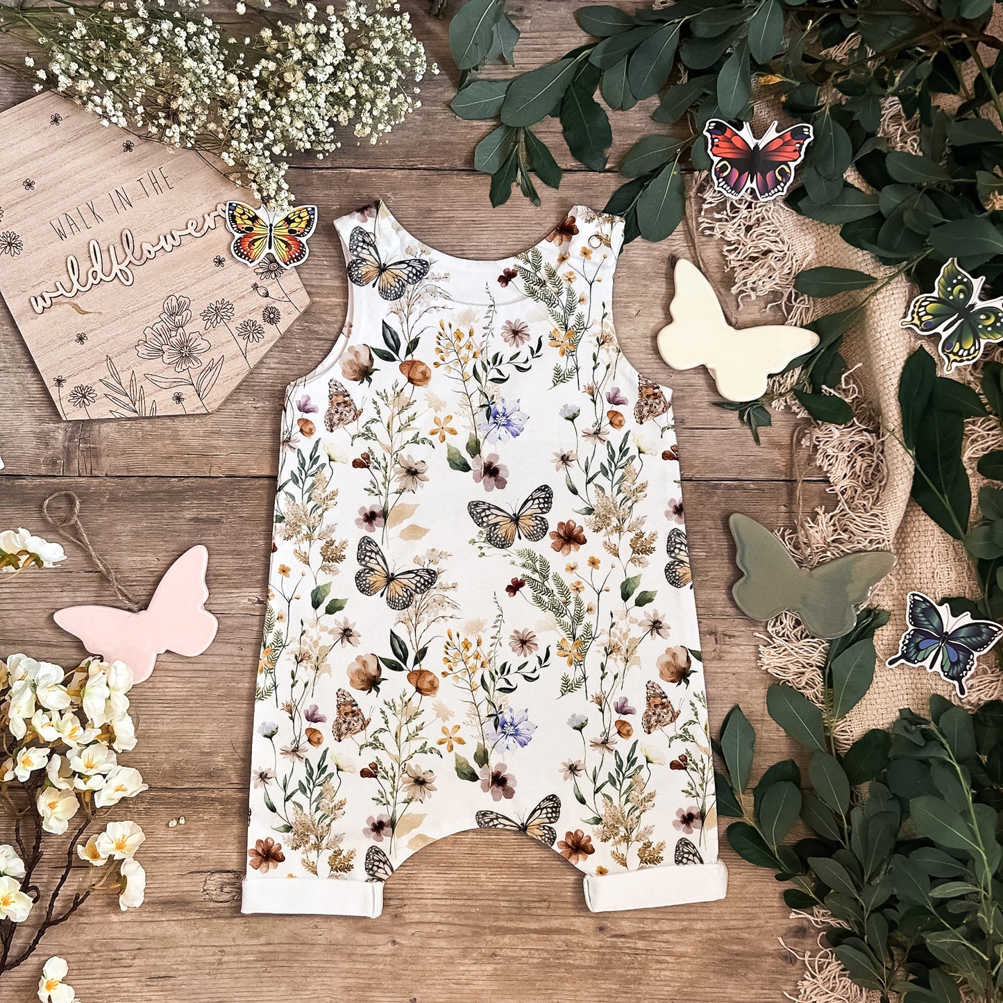 Summer Meadow Shorts Romper