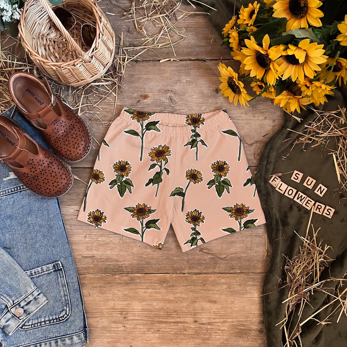 Sunflowers Comfy Shorts