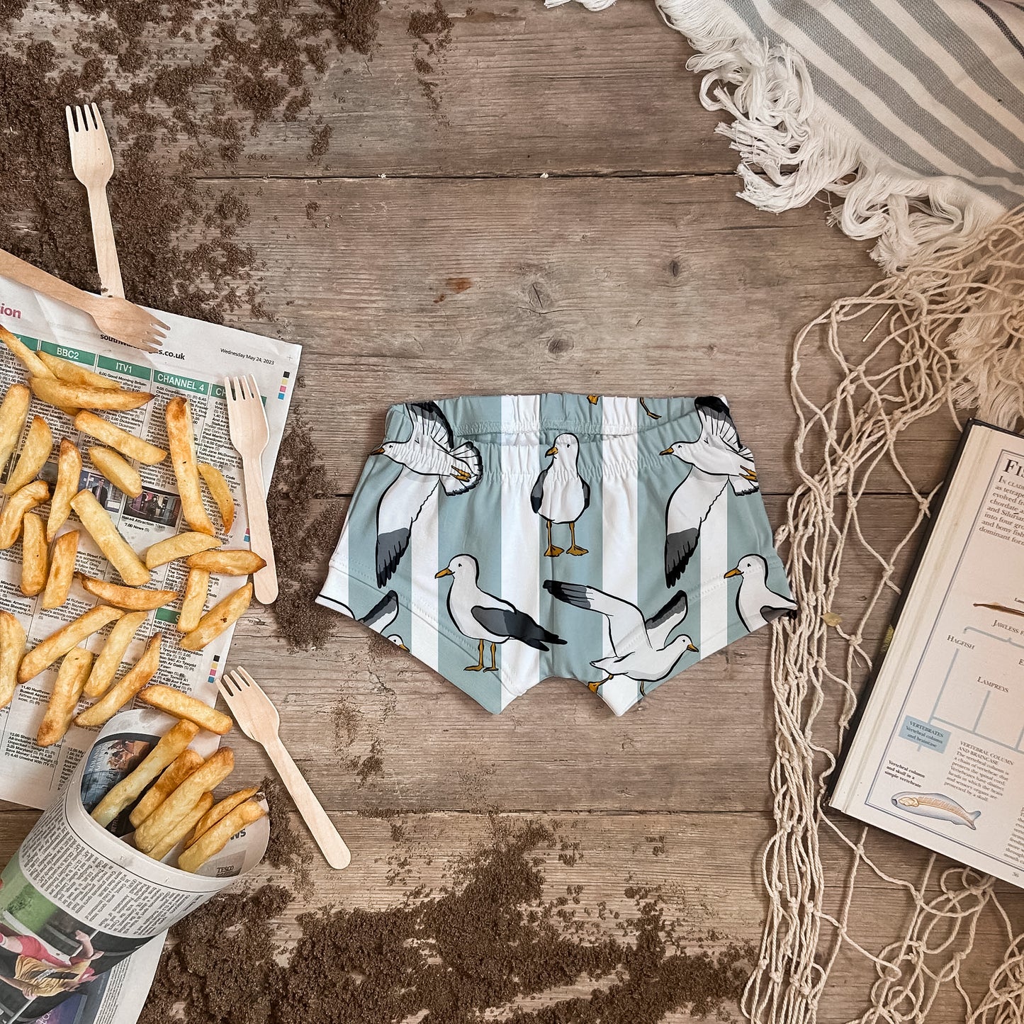 Seaside Seagulls Shorties