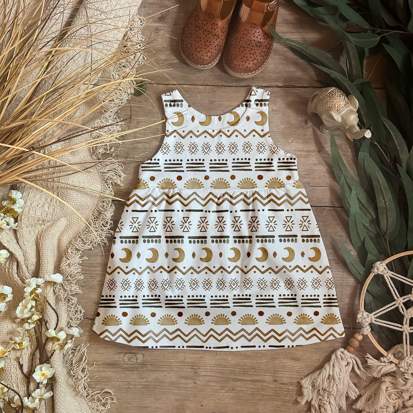 Aztec Pinafore Dress