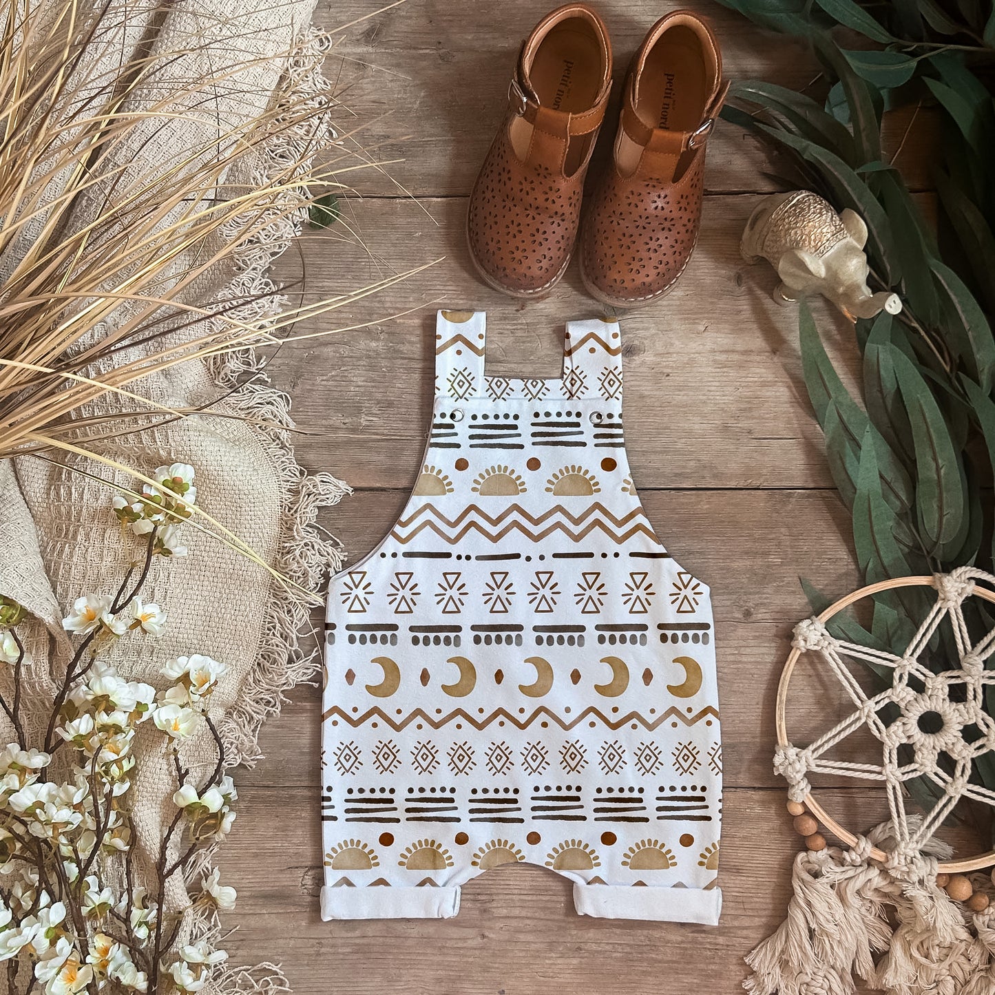 Aztec Shorts Dungarees