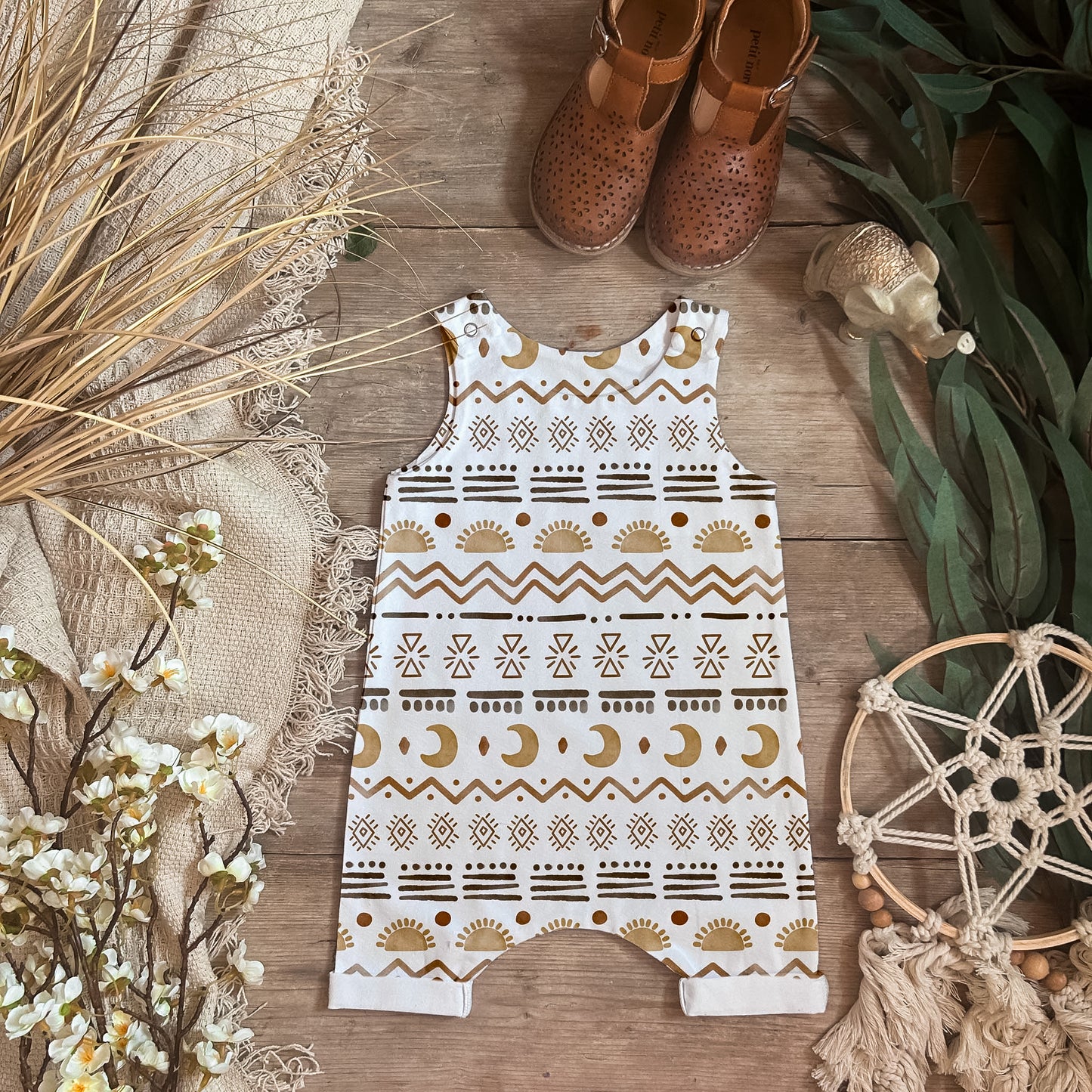 Aztec Shorts Romper