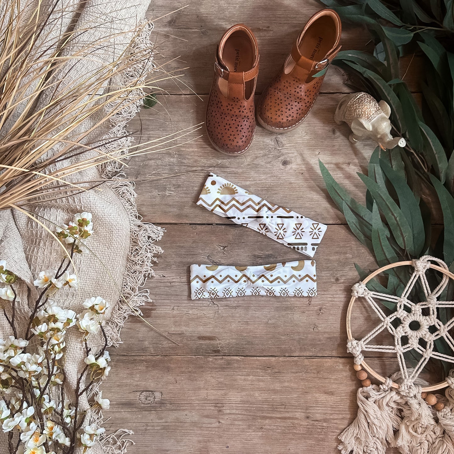 Aztec Knot Bow Headband