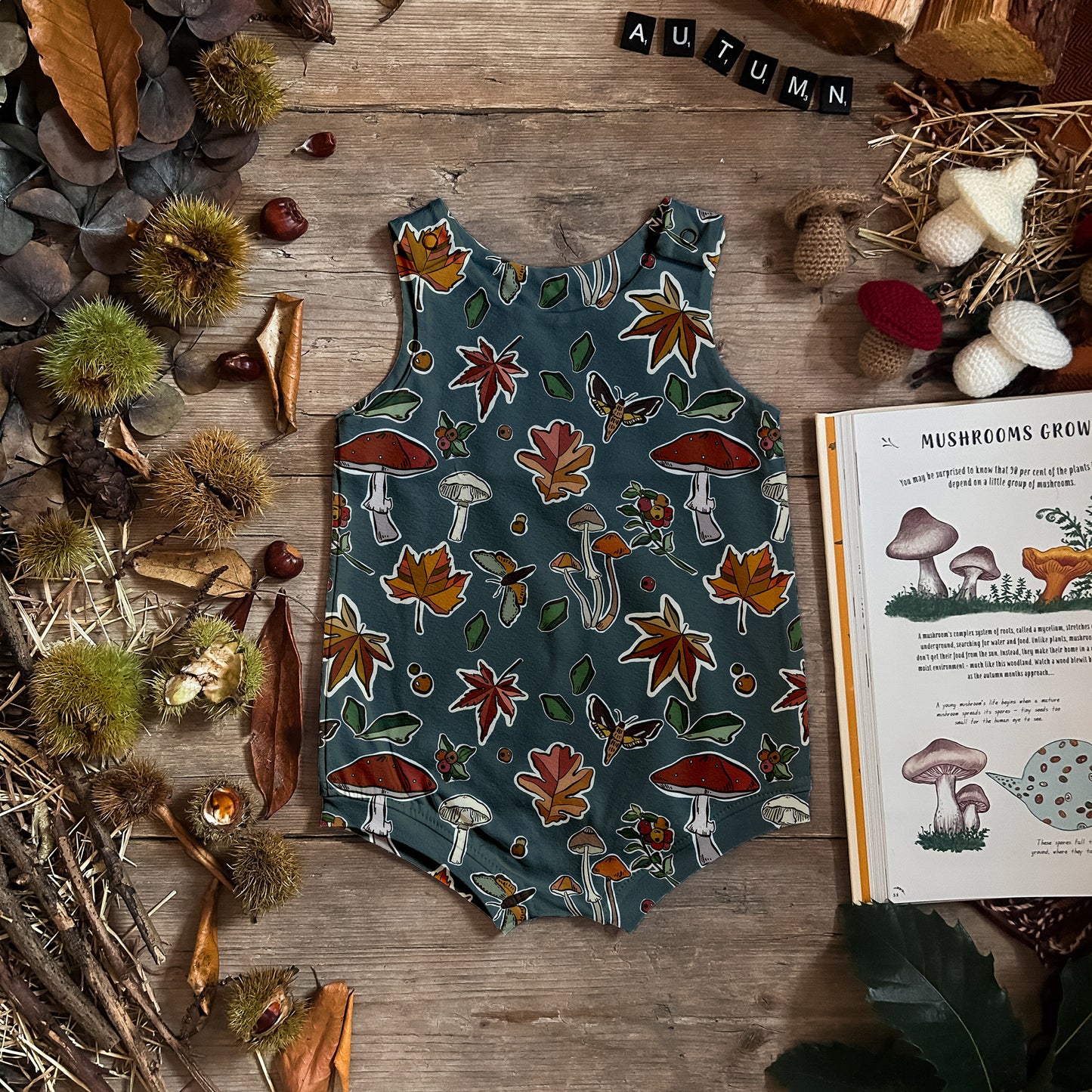Forest Forage Bloomer Romper