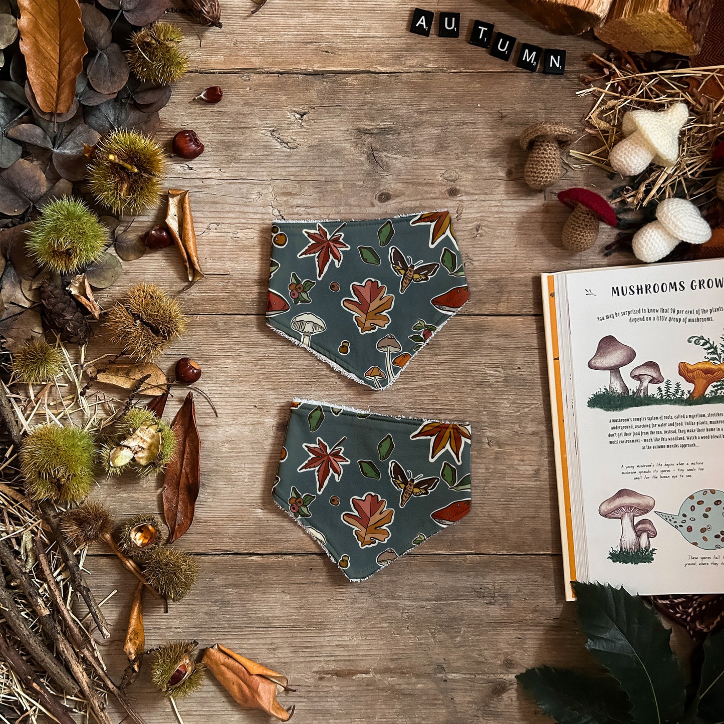 Forest Forage Dribble Bib