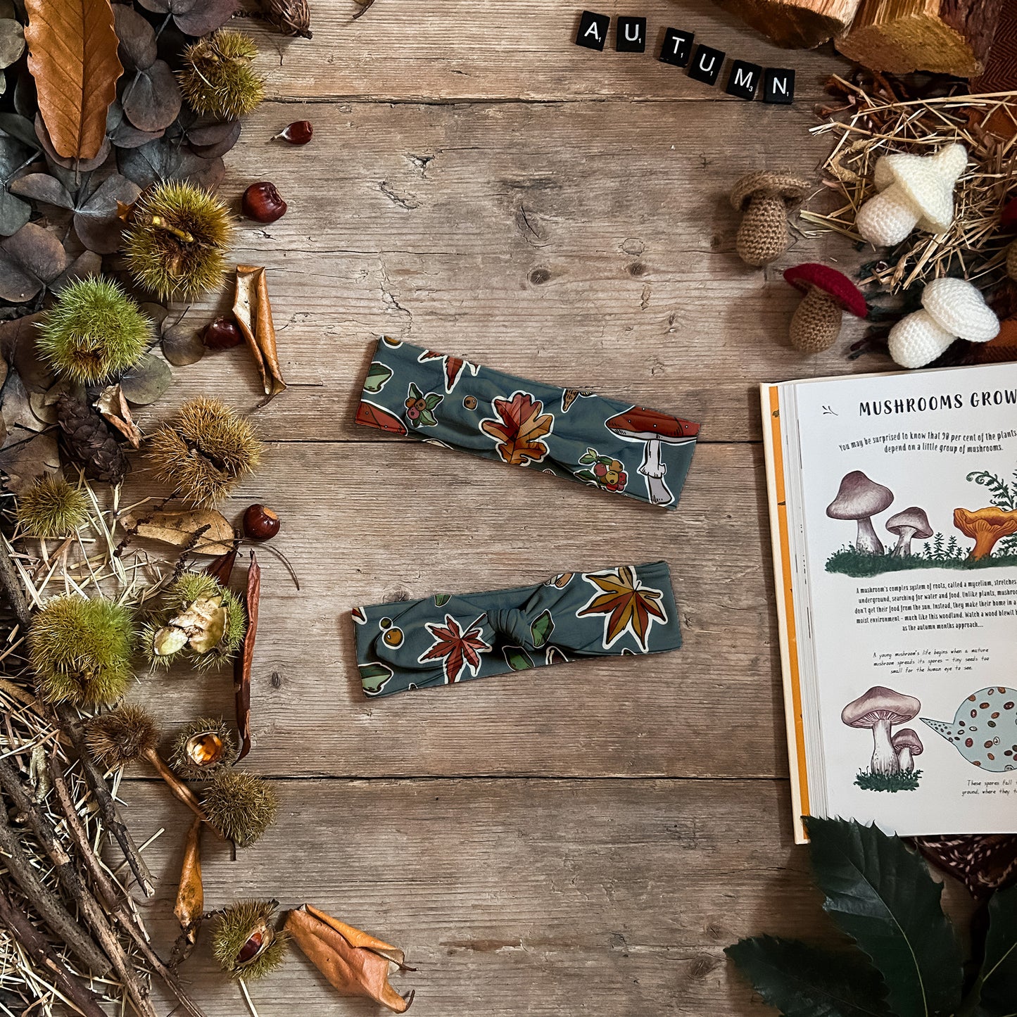 Forest Forage Knot Bow Headband