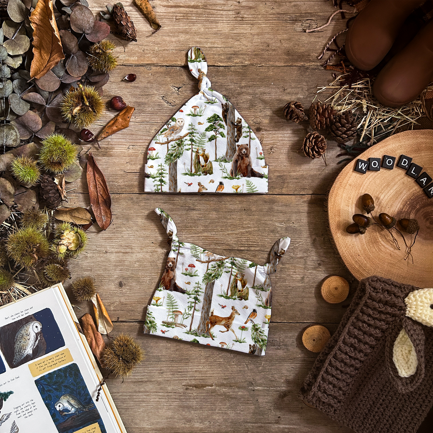 Enchanted Forest Knotted Hats