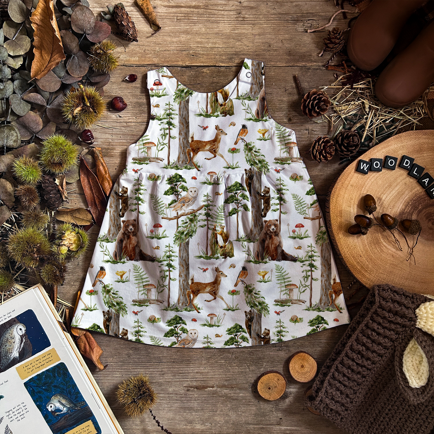 Enchanted Forest Pinafore Dress