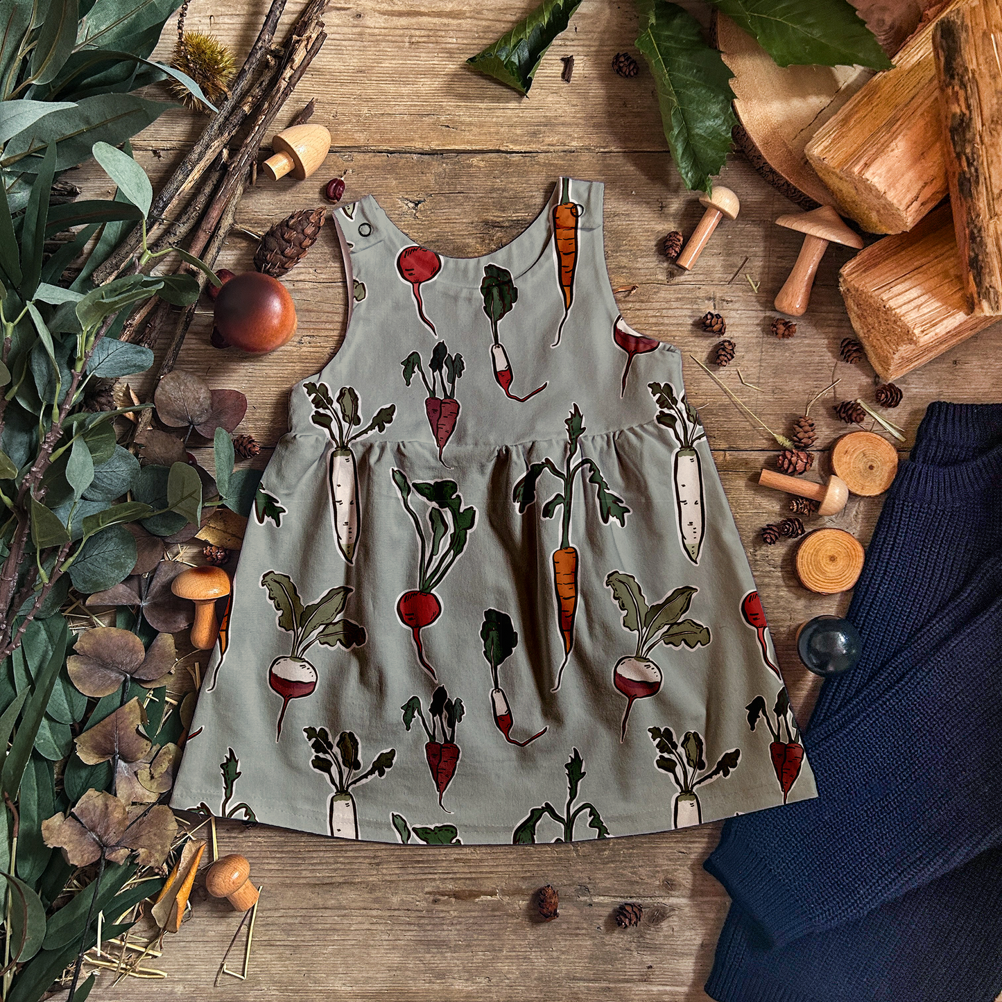 Root Veg Pinafore Dress
