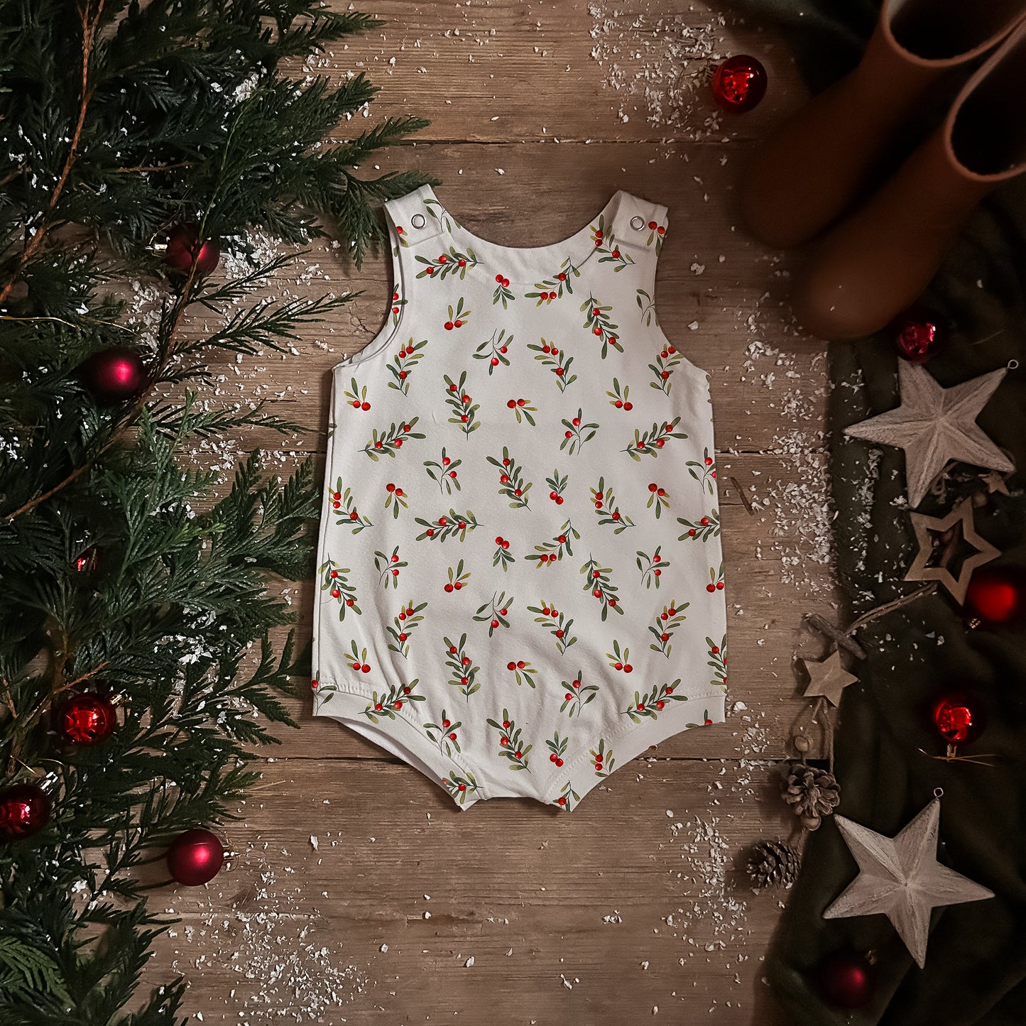 Mistletoe Bloomer Romper