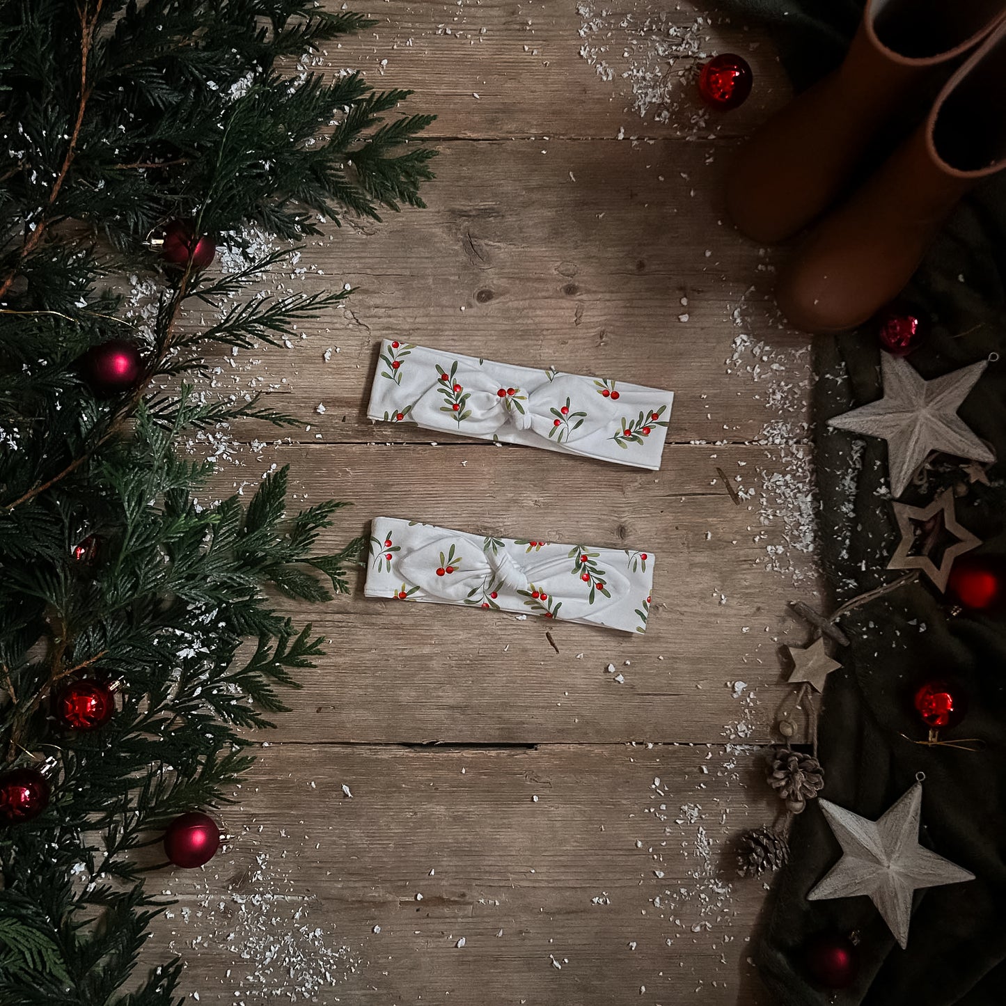 Mistletoe Knot Bow Headband