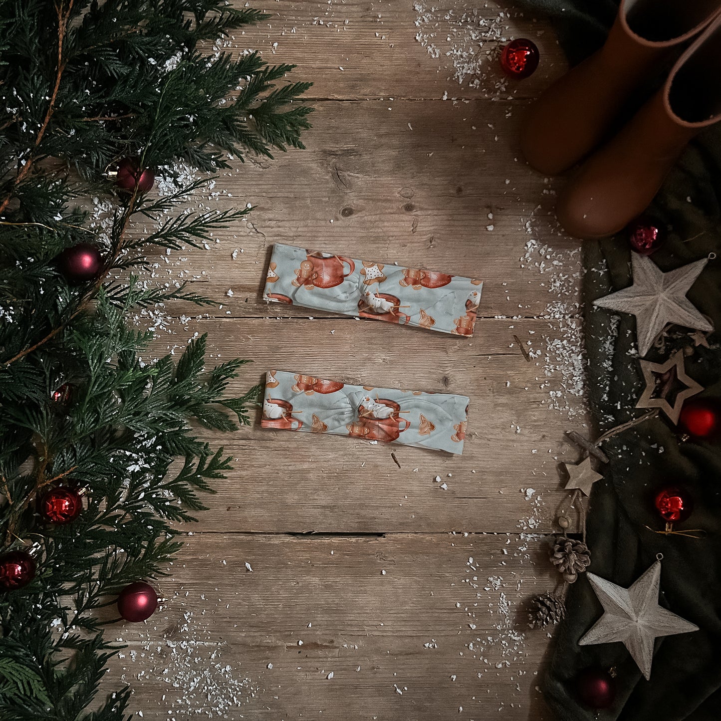 Marshmallow Man Knot Bow Headband