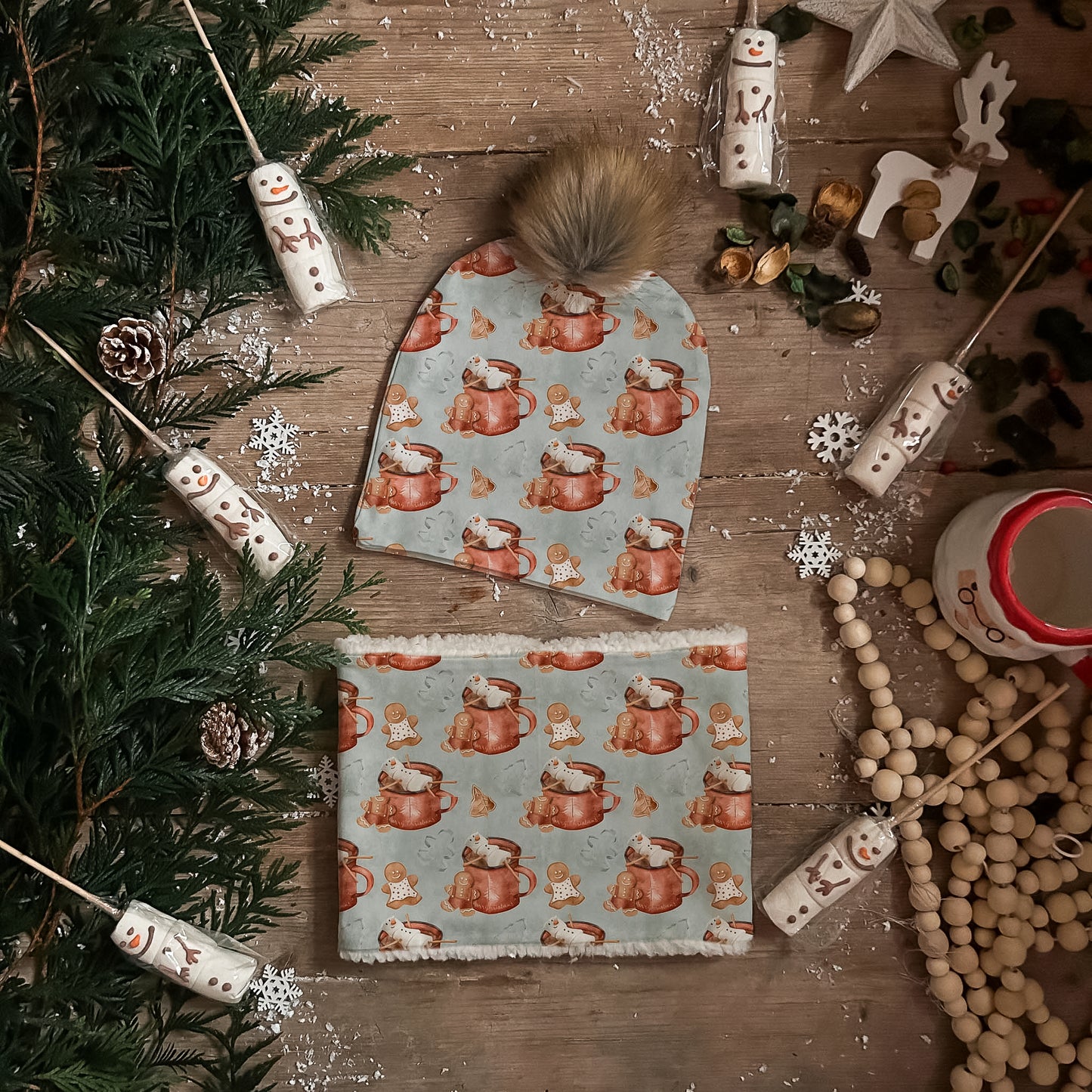 Marshmallow Man Bobble Hat