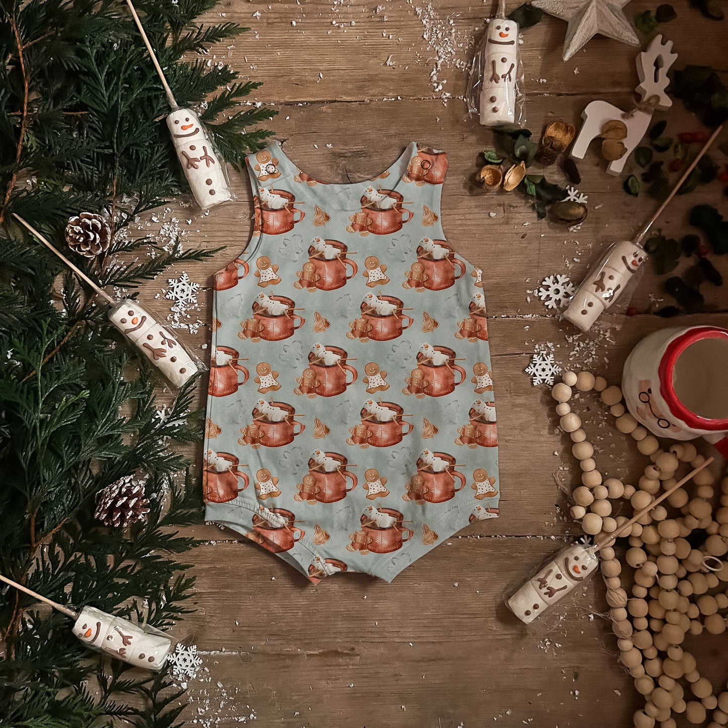 Marshmallow Man Bloomer Romper