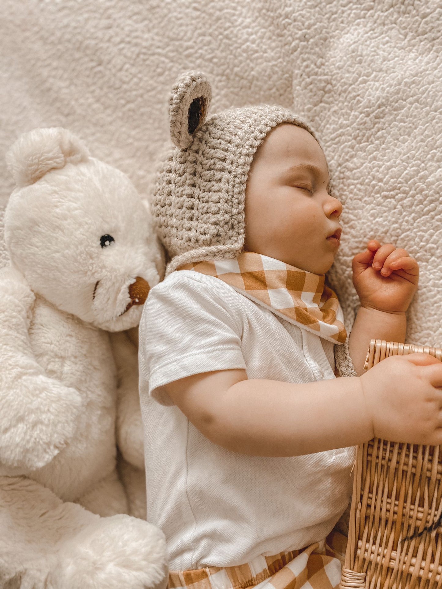 Yellow Plaid Dribble Bib