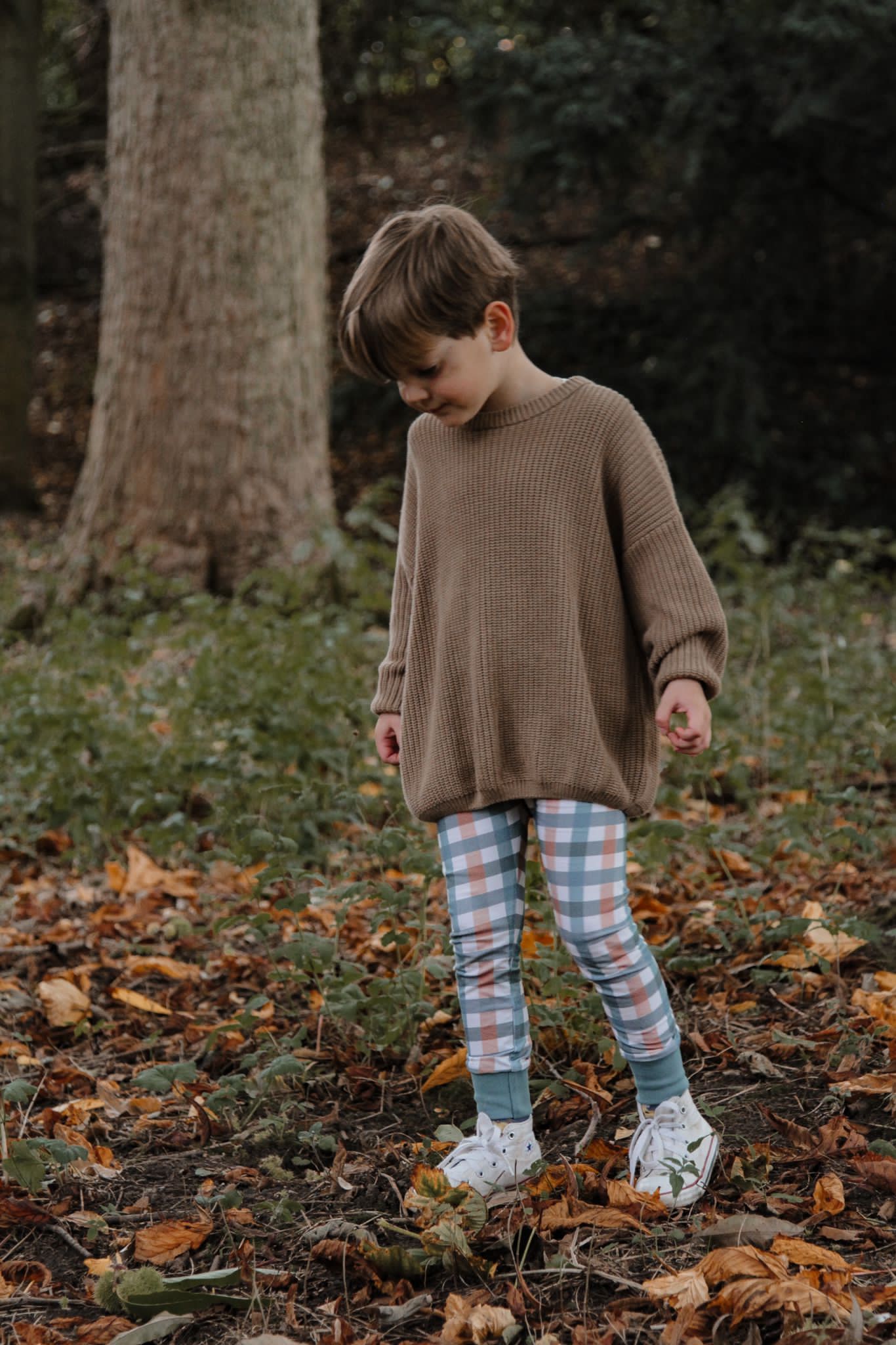 Winter Check Leggings