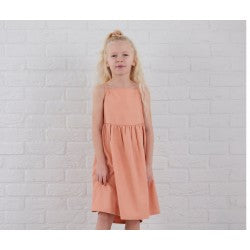 Dusky Pink Strappy Summer Dress