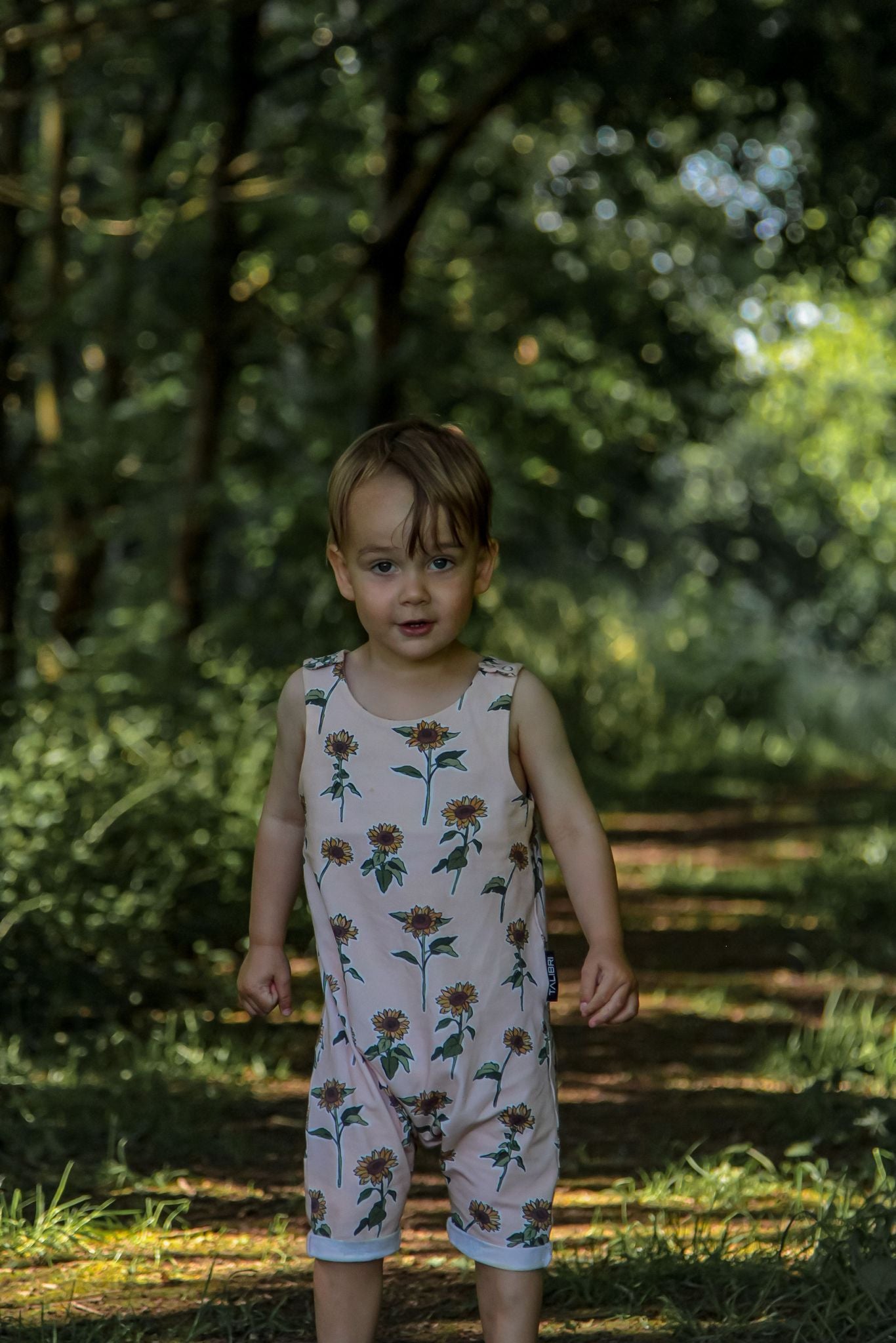 Sunflowers Shorts Romper