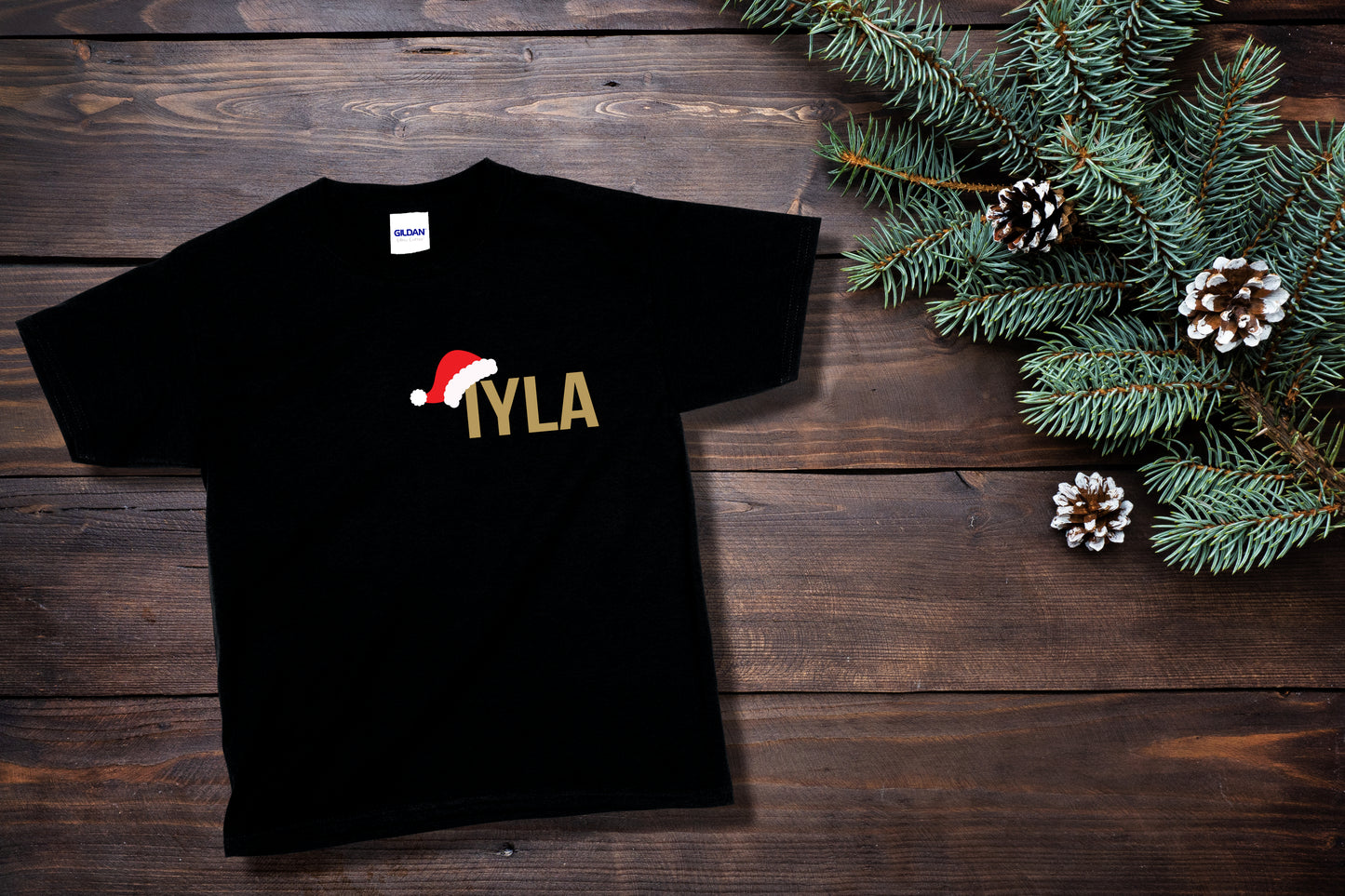 Personalised Santa Hat T-Shirt