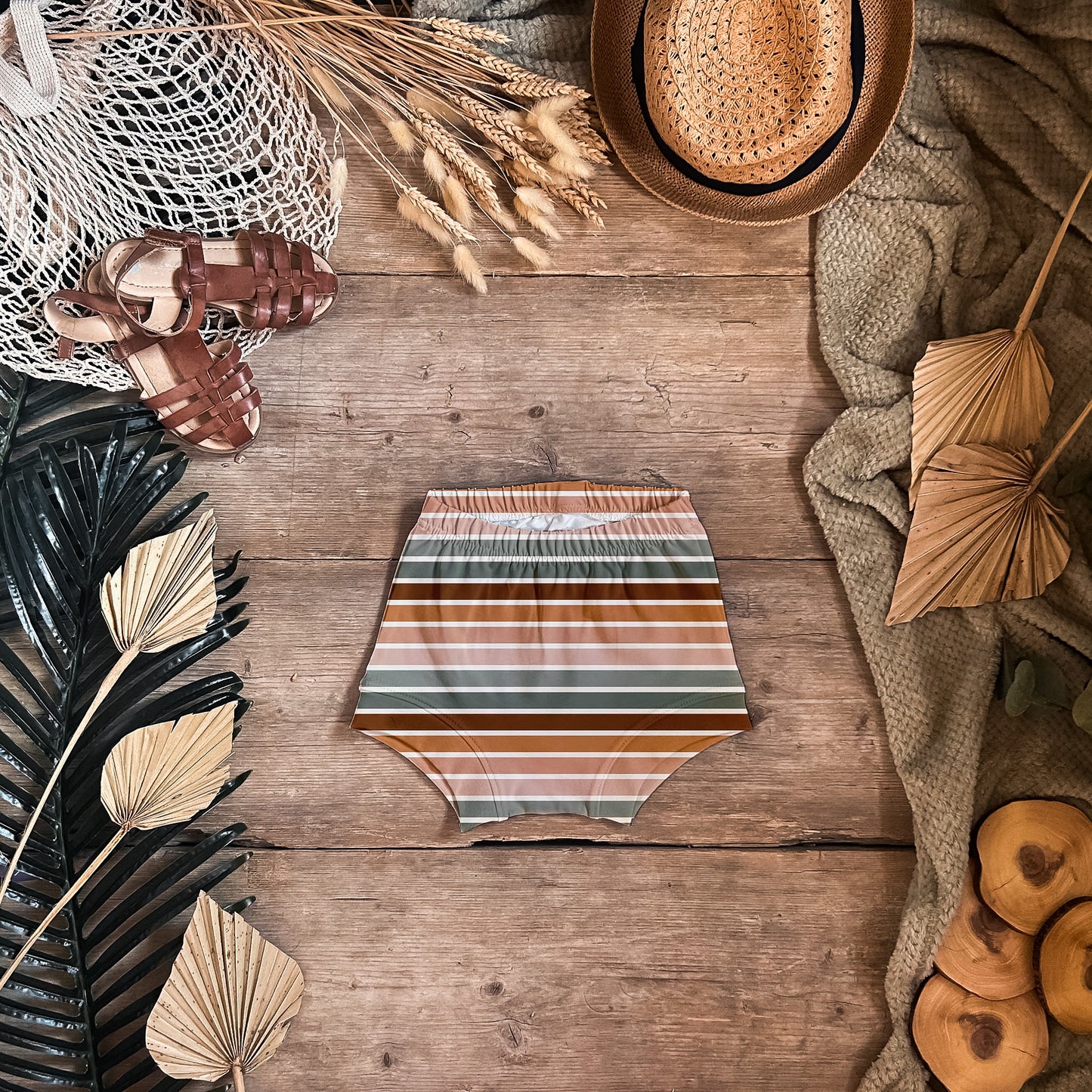 Retro Stripes High Waist Bloomers