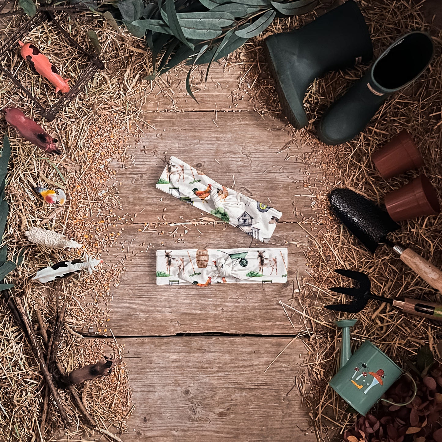 Farm Life Knot Bow Headband