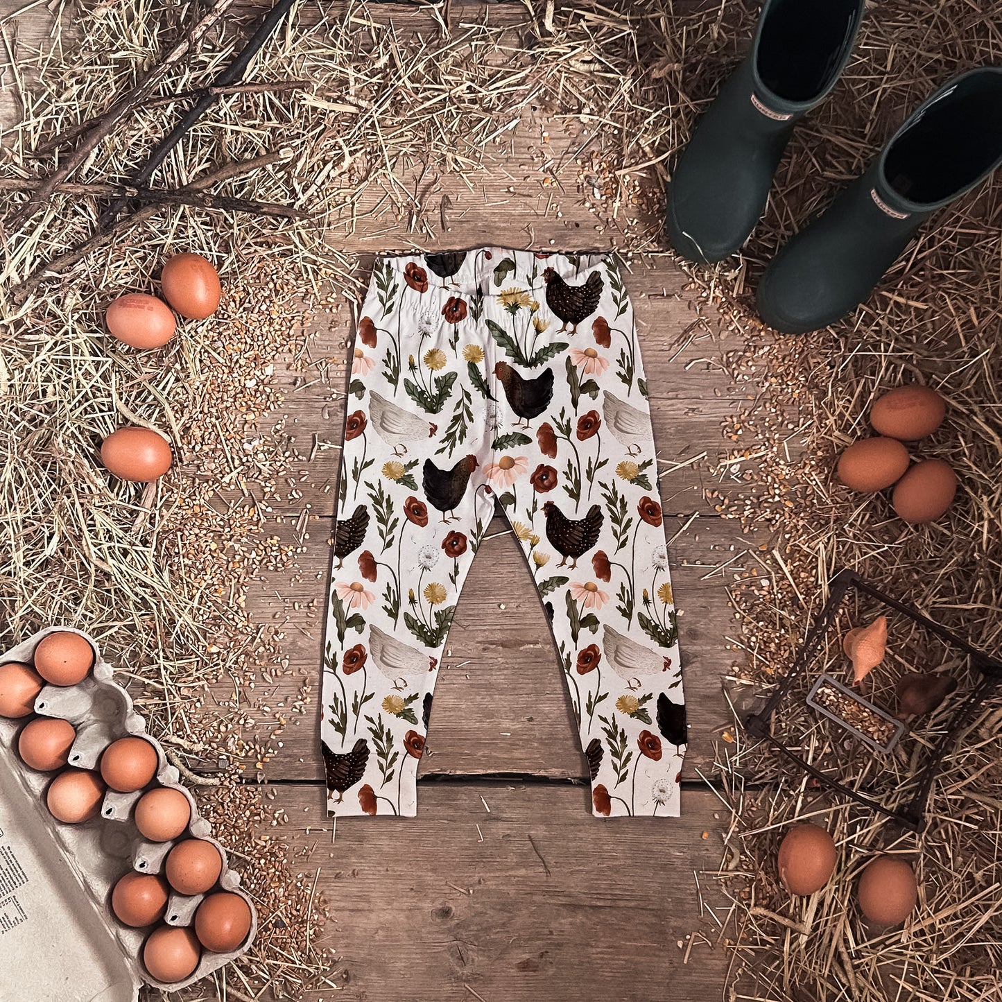 Garden Chickens Leggings