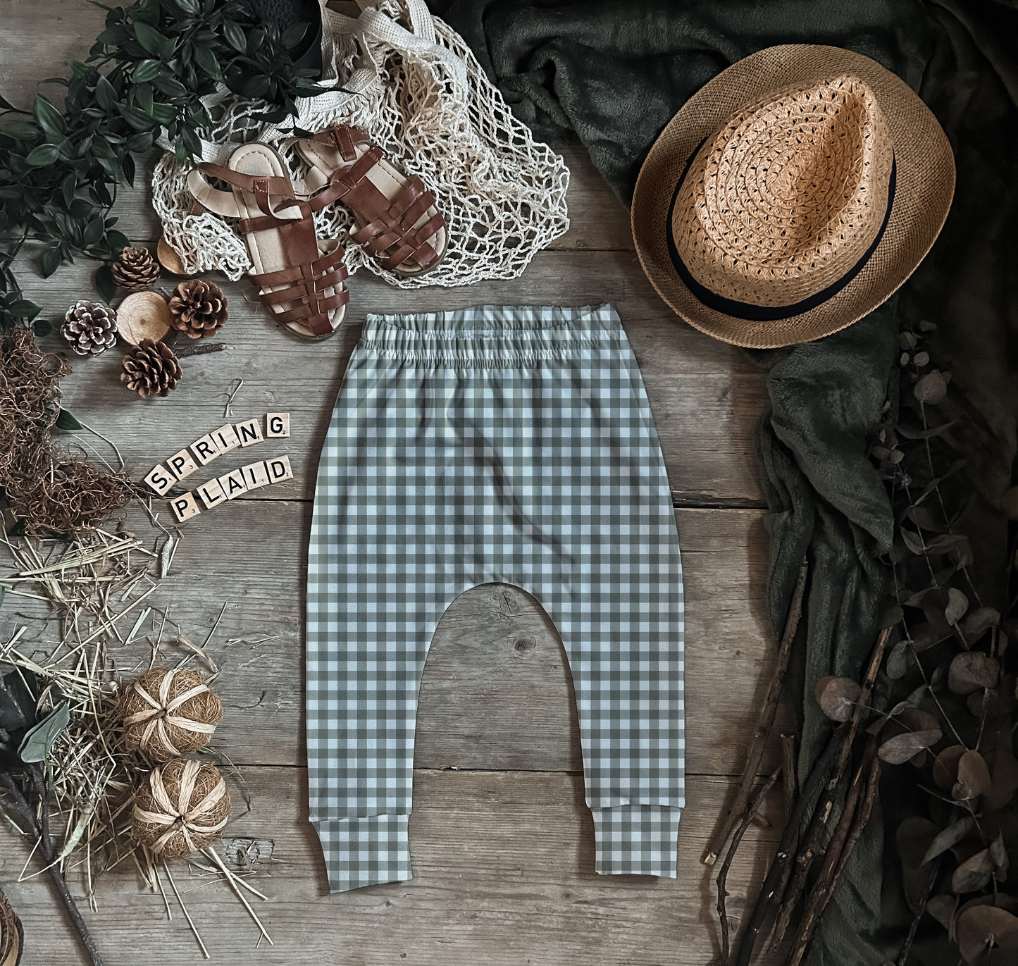 Sprint Plaid Slim Harems