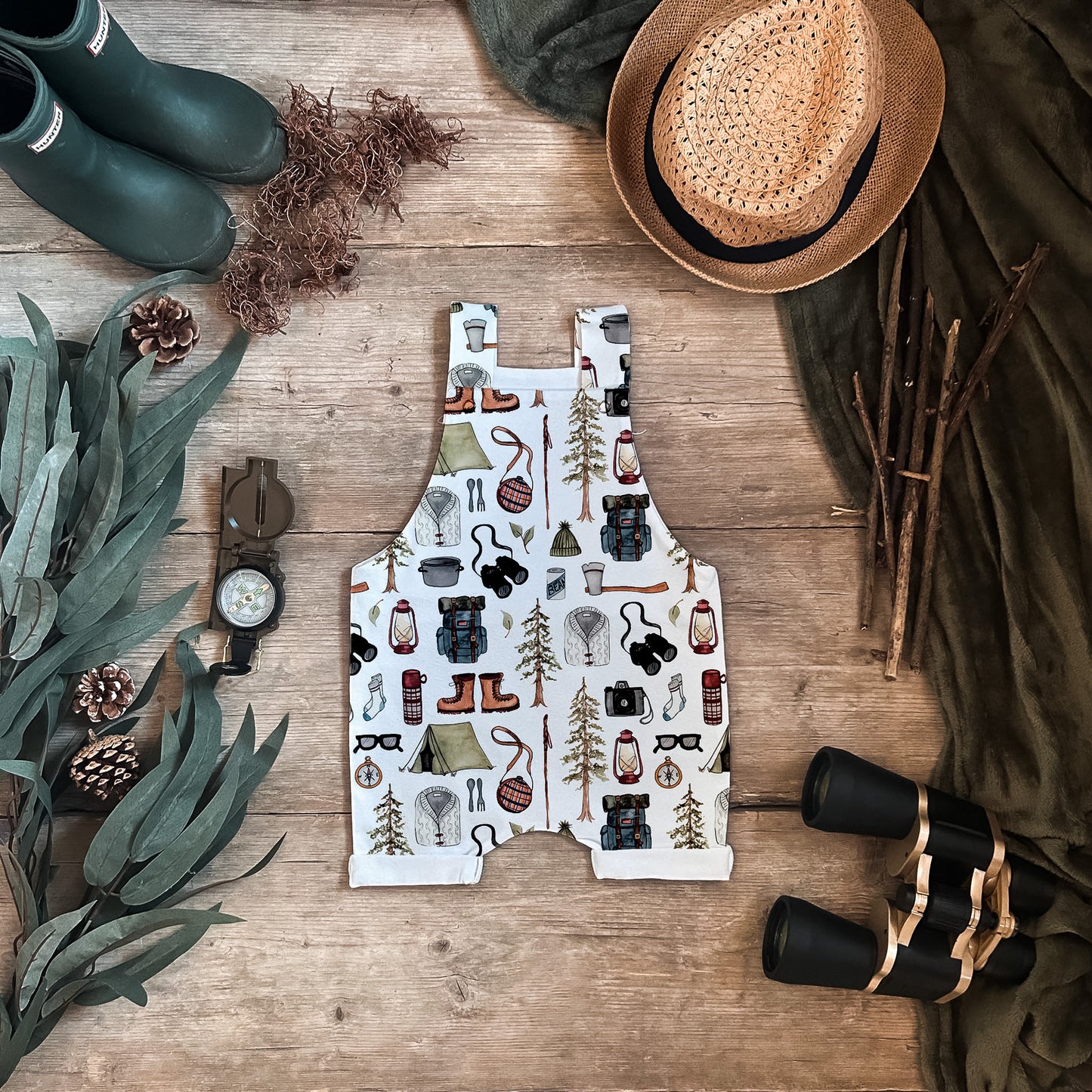 Camping Adventure Shorts Dungarees