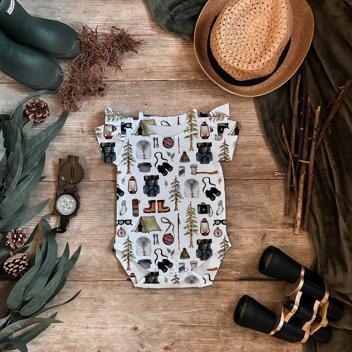 Camping Adventure Baby Vest