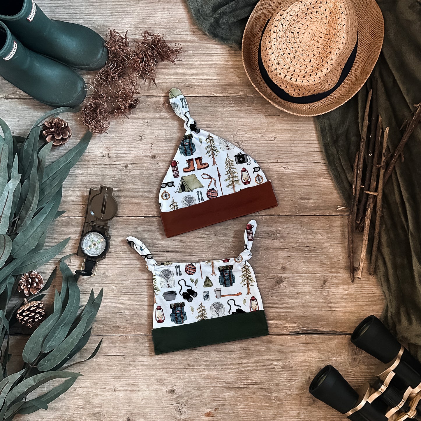 Camping Adventure Knotted Hats