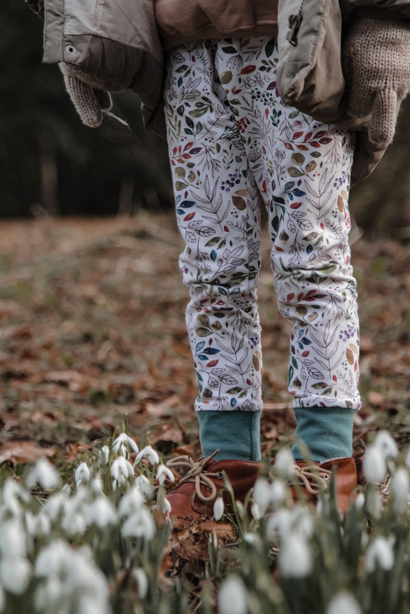 Watercolour Foliage Leggings