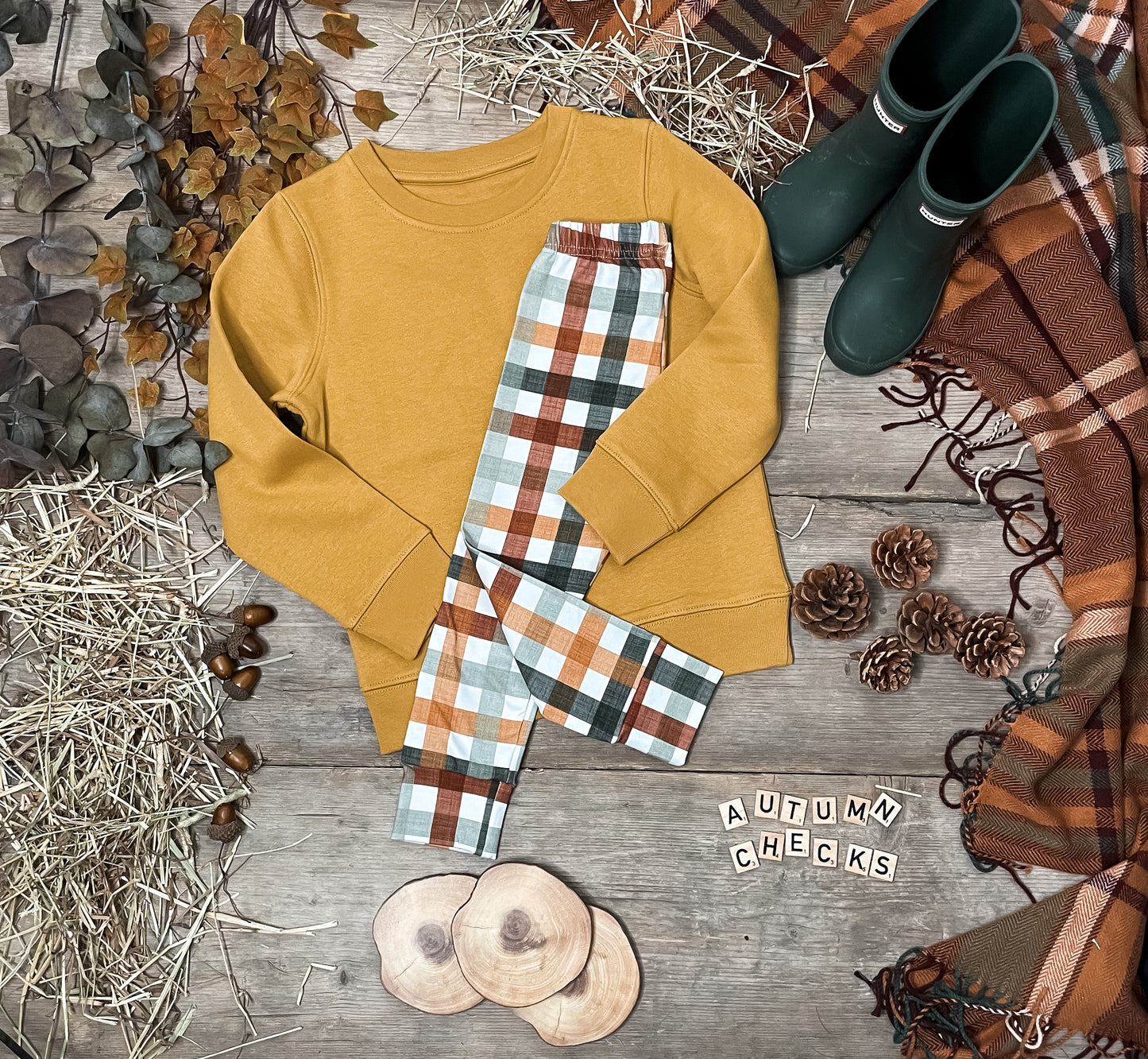 Autumn Checks Leggings