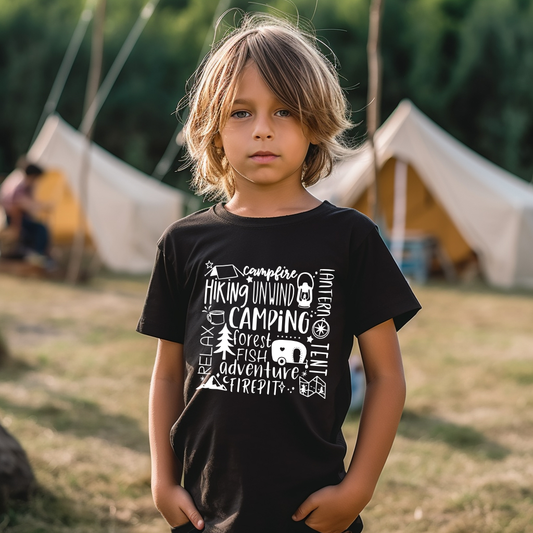 Organic Camping T-shirt 3-14 Years