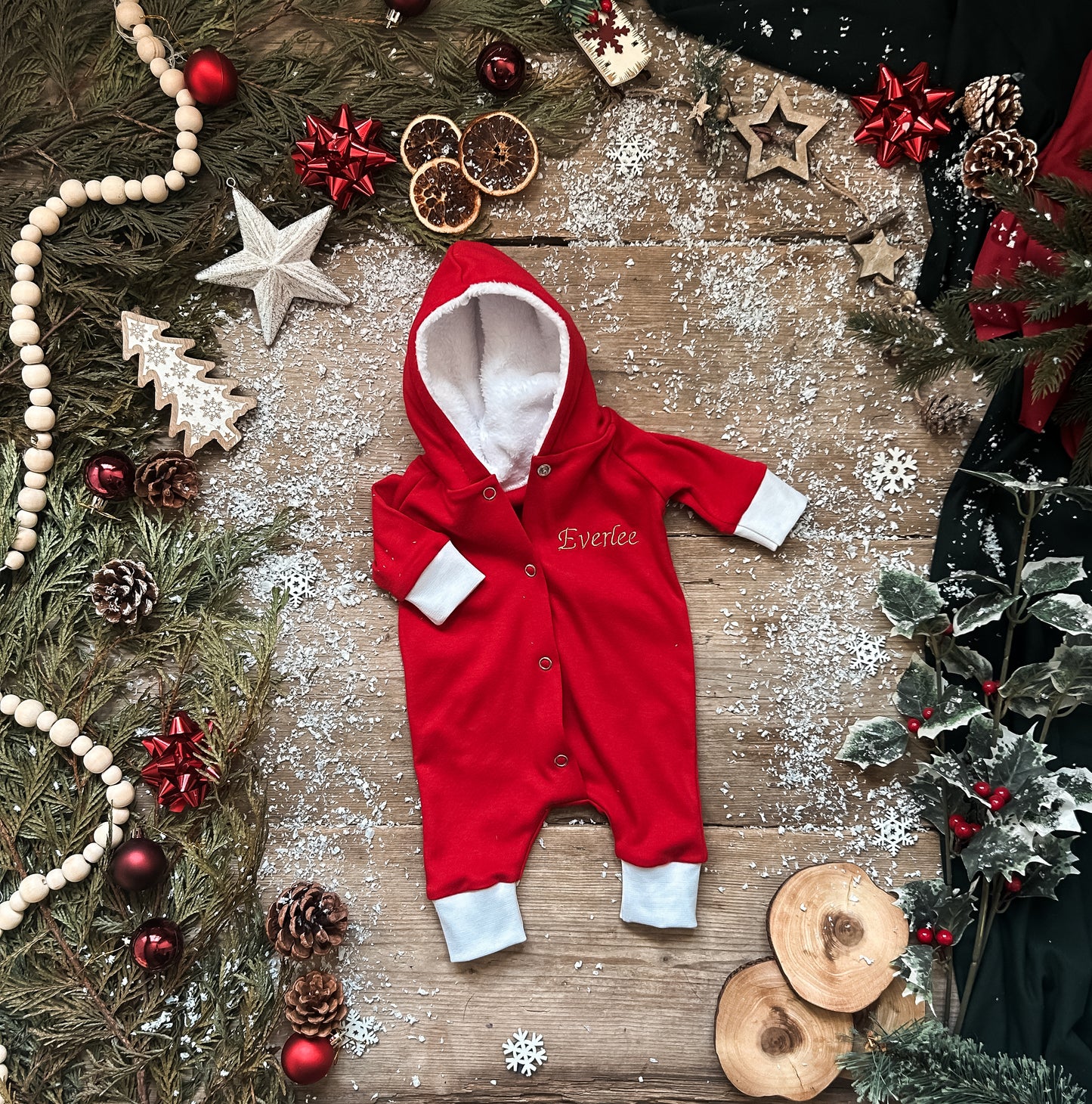 Santa personalised romper