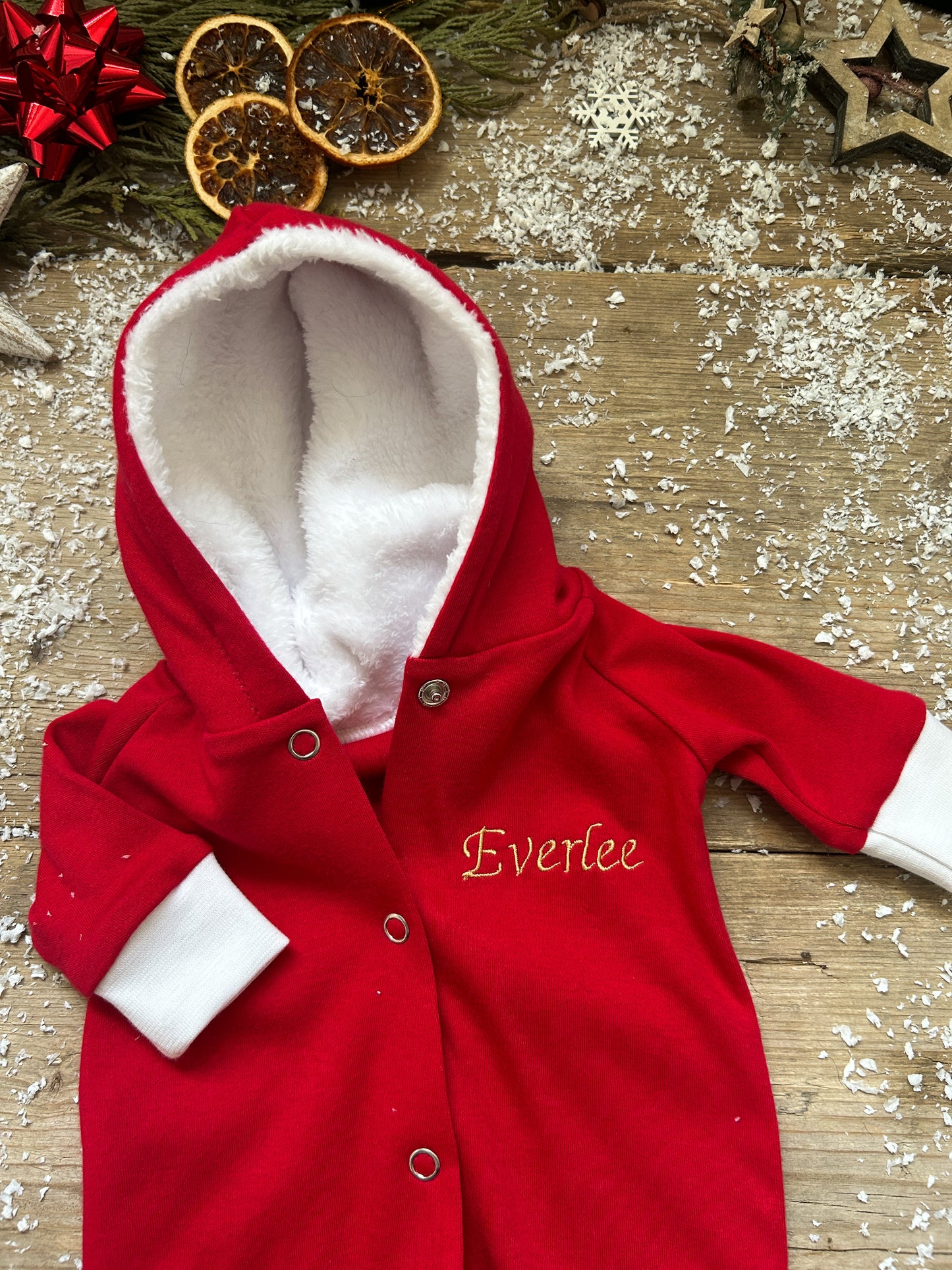 Santa personalised romper