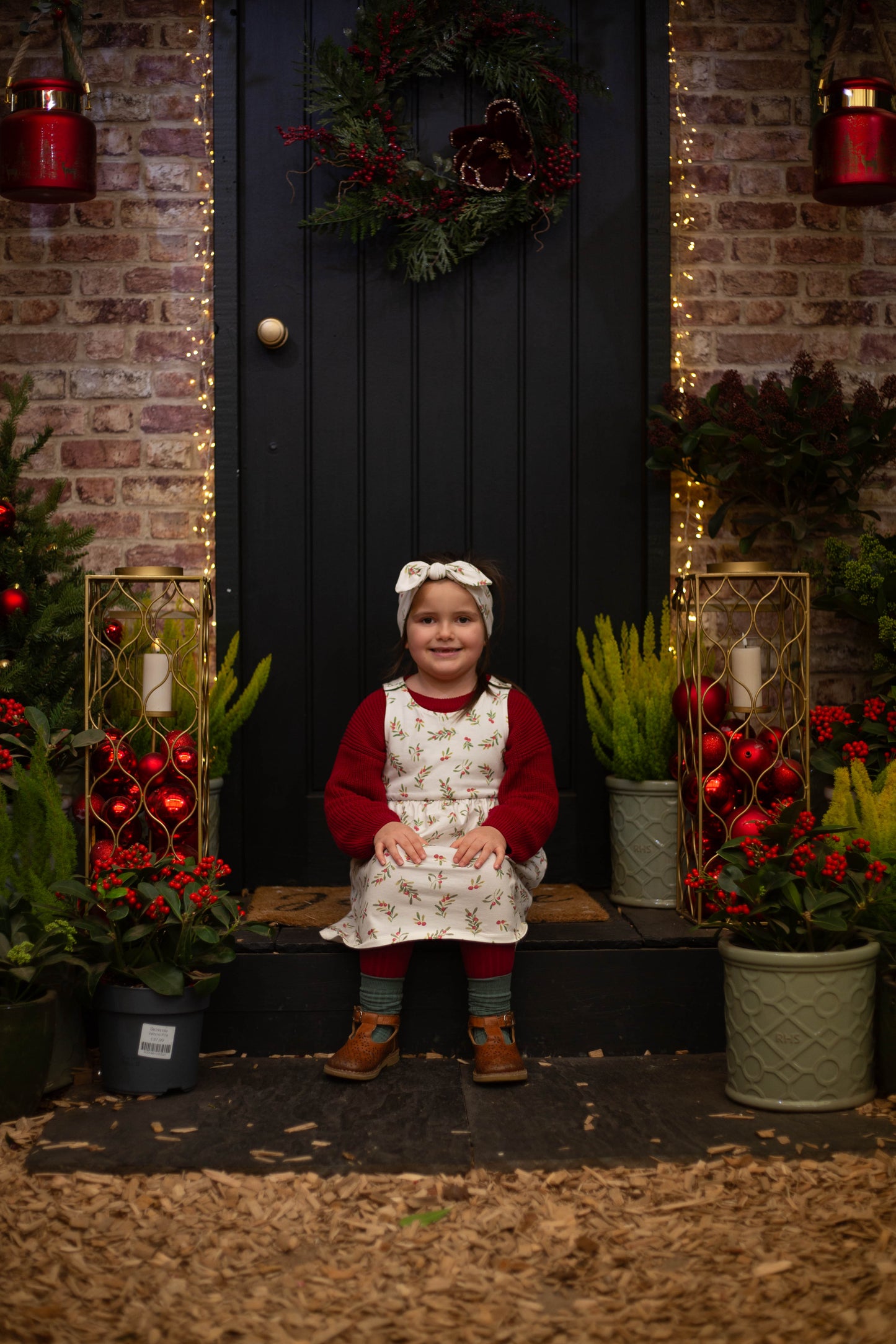 Mistletoe Pinafore Dress