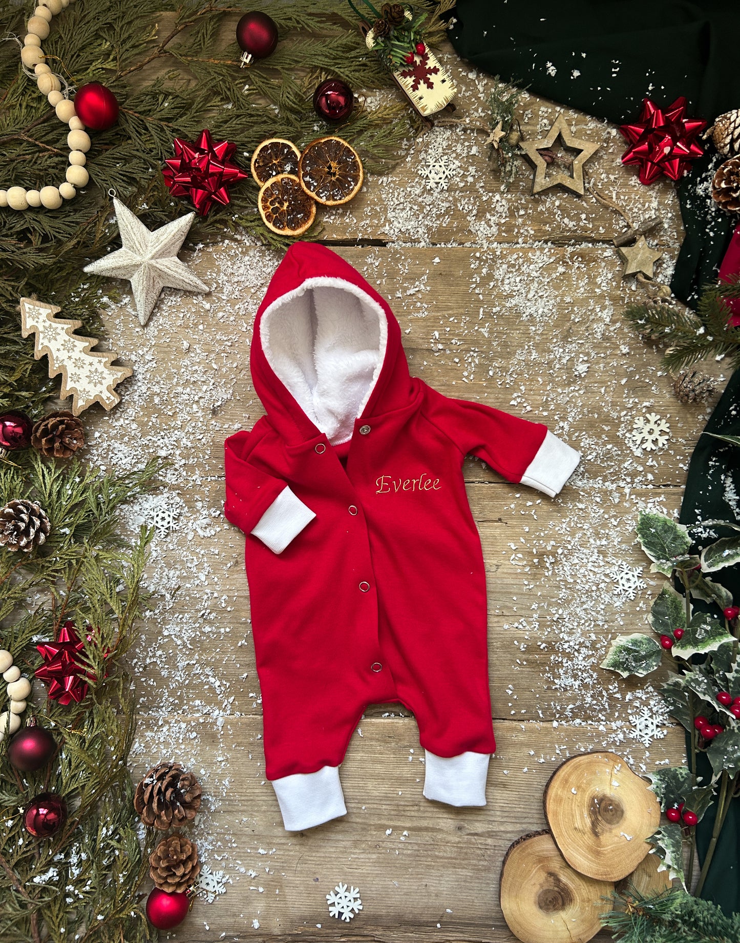 Santa personalised romper