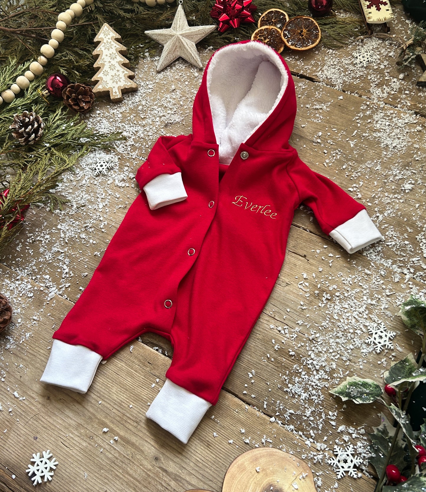 Santa personalised romper