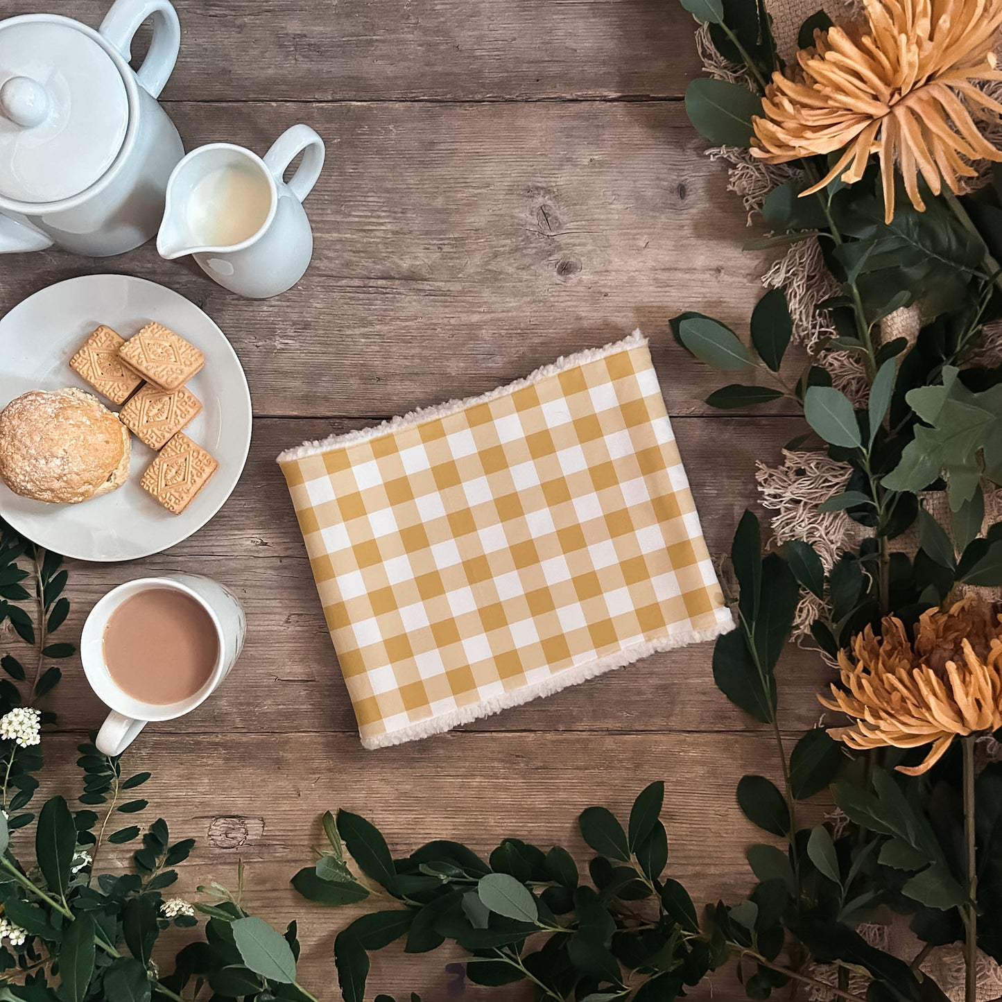 Yellow Plaid Snood