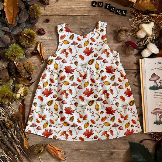 Autumn Leaves Pinafore Dress
