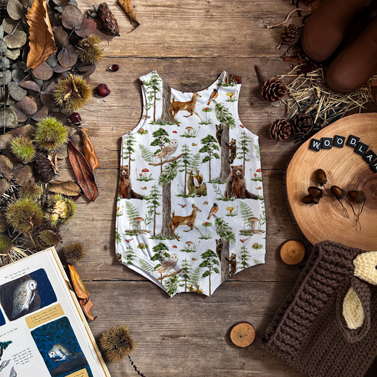 Enchanted Forest Bloomer Romper