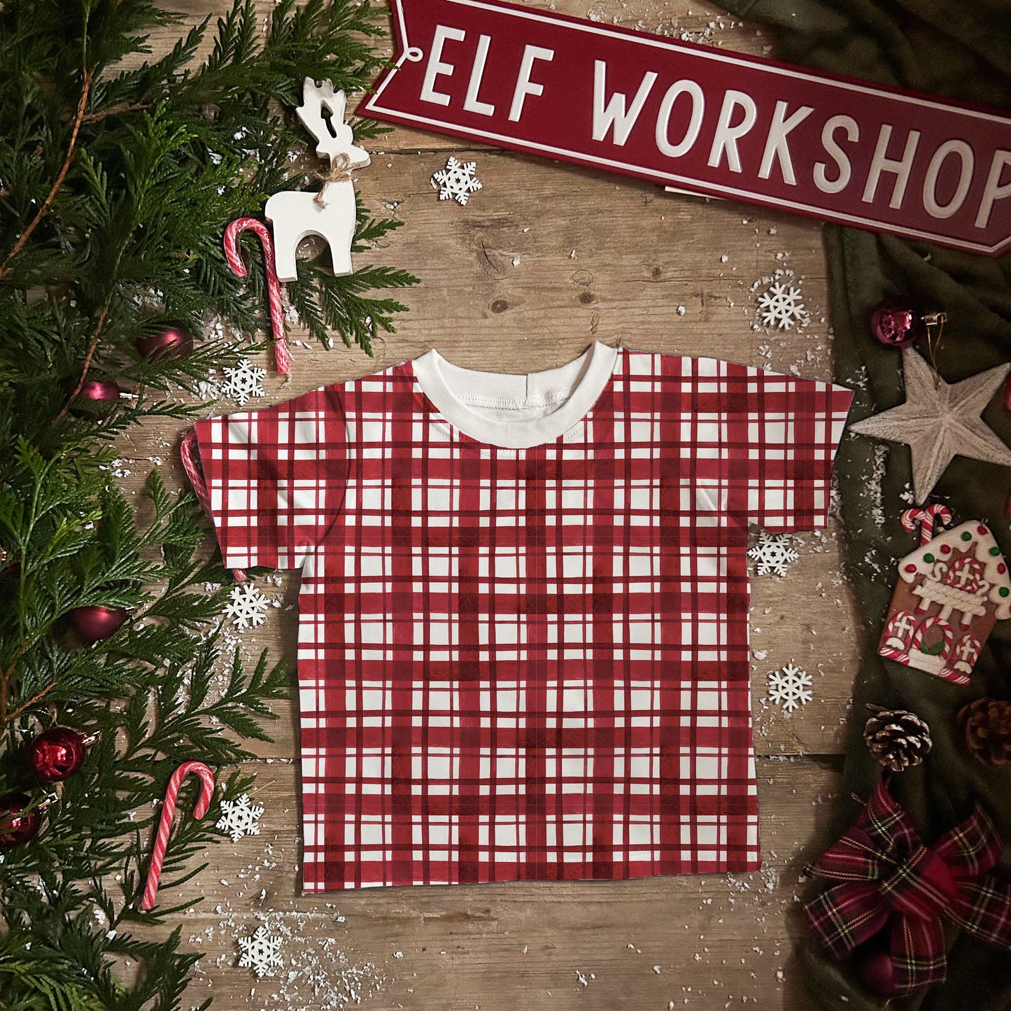 Christmas Plaid T-shirt