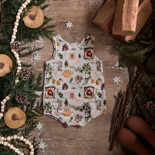Cosy Christmas Bloomer Romper