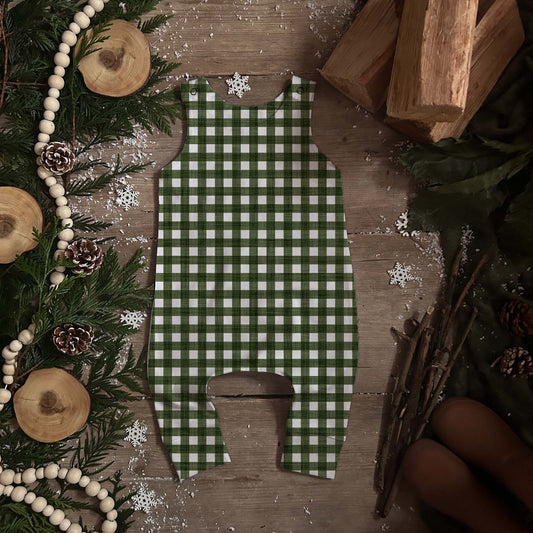 Forest Check Romper