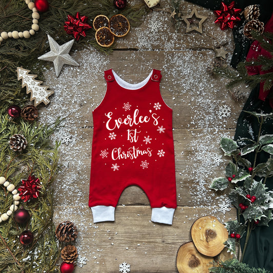 First Christmas Romper