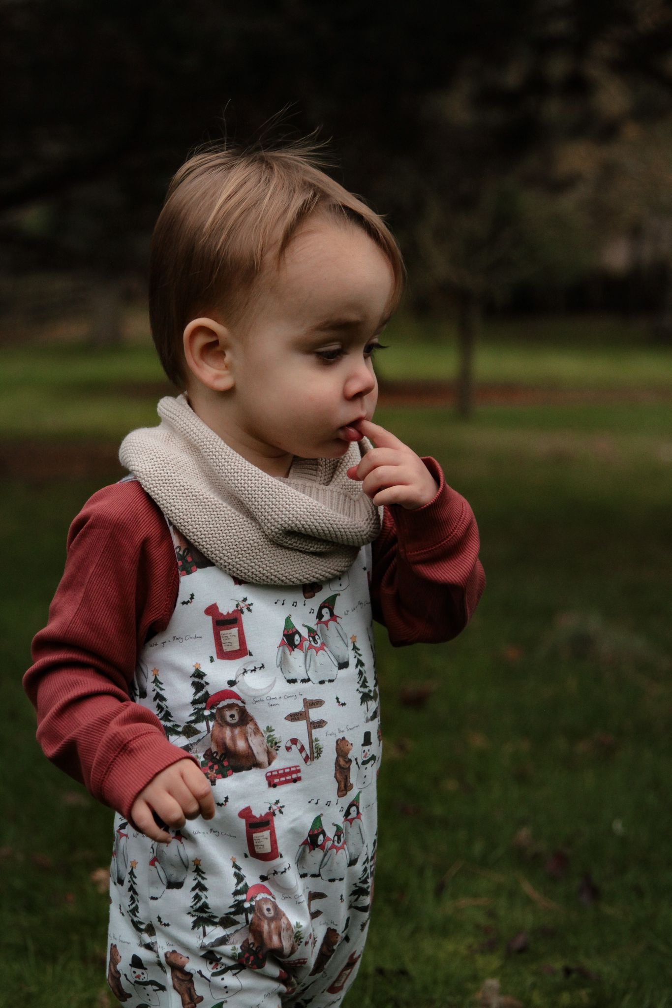 Christmas Penguin Romper